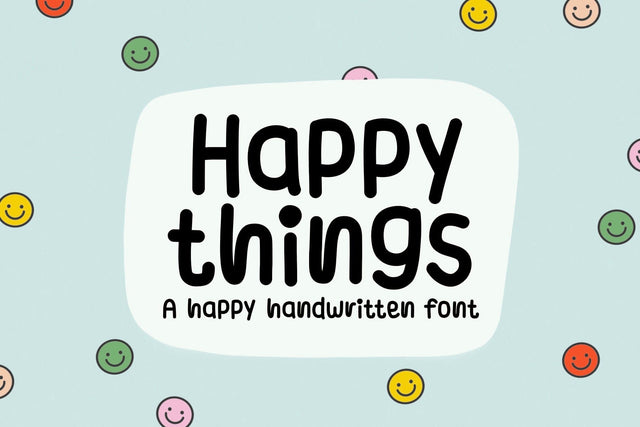 Happy Things - Cute Font Font Jyllyco 