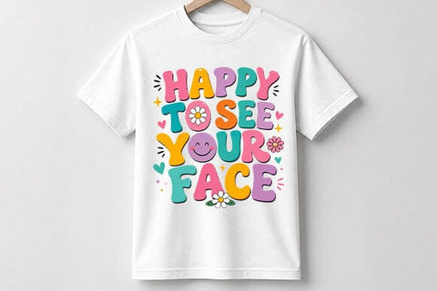 Happy To See Your Face PNG Classroom Welcome Teacher Digital Download SVG BillahCrafts 