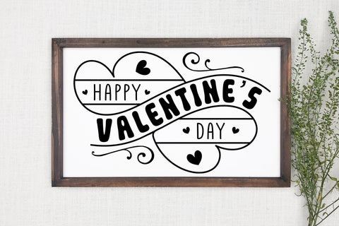 Happy Valentine's Day Farmhouse Sign SVG SVG CraftLabSVG 