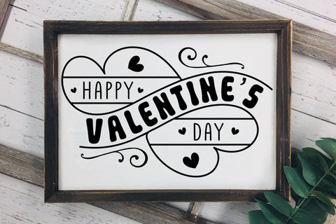 Happy Valentine's Day Farmhouse Sign SVG SVG CraftLabSVG 