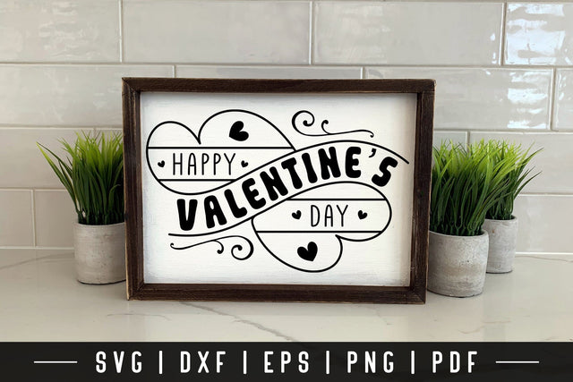 Happy Valentine's Day Farmhouse Sign SVG SVG CraftLabSVG 