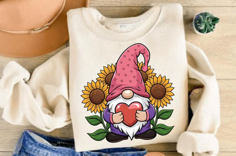 Happy Valentine's Day Gnome Sublimation Design Sublimation Regulrcrative 