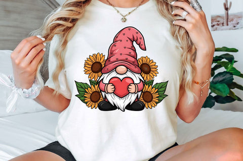 Happy Valentine's Day Gnome Sublimation Design SVG Regulrcrative 