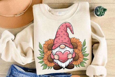 Happy Valentine's Day Gnome Sublimation Design SVG Regulrcrative 