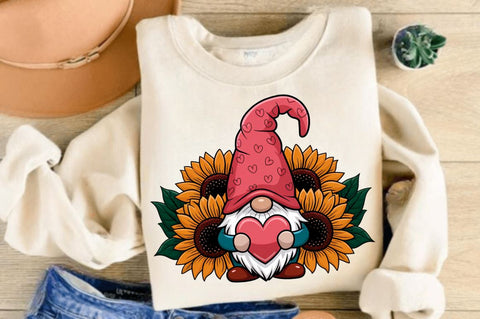 Happy Valentine's Day Gnome Sublimation Design SVG Regulrcrative 