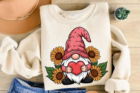 Happy Valentine's Day Gnome Sublimation Design SVG Regulrcrative 