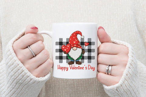 Happy Valentines Day Gnomes Sublimation Sublimation CraftLabSVG 