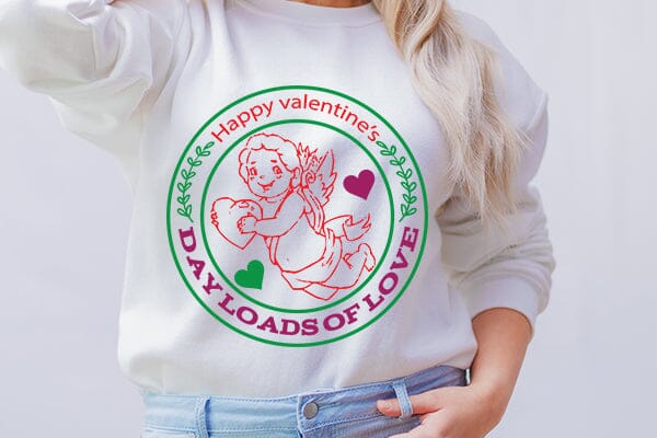 Happy valentines day loads of love SVG Angelina750 