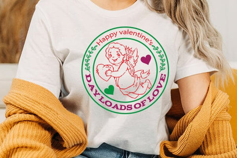 Happy valentines day loads of love SVG Angelina750 