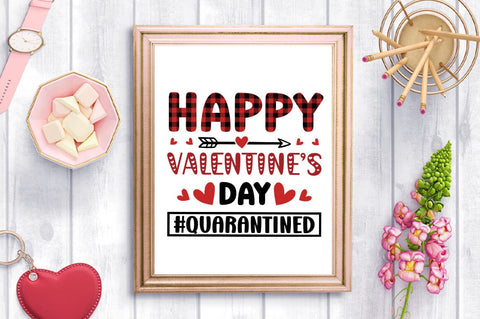 Happy Valentines Day Quarantined SVG Design SVG Designangry 