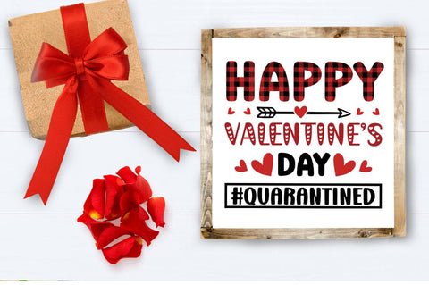 Happy Valentines Day Quarantined SVG Design SVG Designangry 