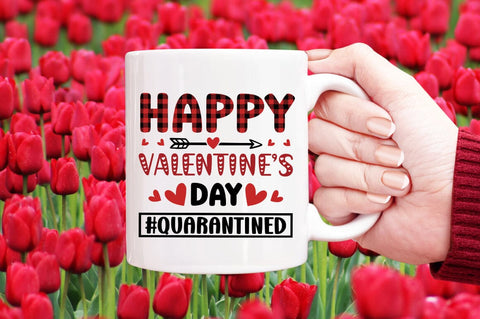 Happy Valentines Day Quarantined SVG Design SVG Designangry 