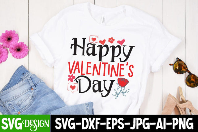 Happy Valentine's Day SVG Cut File, Happy Valentine's Day Sublimation Design PNG , Valentine's Day SVG Cut File,Happy Valentine's Day SVG ,Valentine SVG Bundle, Love SVG Bundle SVG BlackCatsMedia 