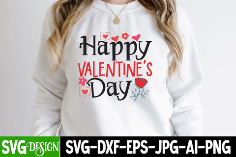Happy Valentine's Day SVG Cut File, Happy Valentine's Day Sublimation Design PNG , Valentine's Day SVG Cut File,Happy Valentine's Day SVG ,Valentine SVG Bundle, Love SVG Bundle SVG BlackCatsMedia 