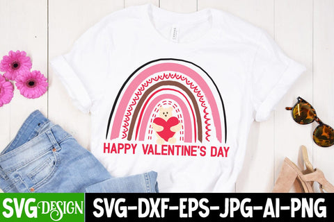 Happy Valentine's Day SVG Cut File, Happy Valentine's Day SVGs , Happy Valentine's Day SVG Bundle, Happy Valentine's Day Sublimation PNG SVG BlackCatsMedia 