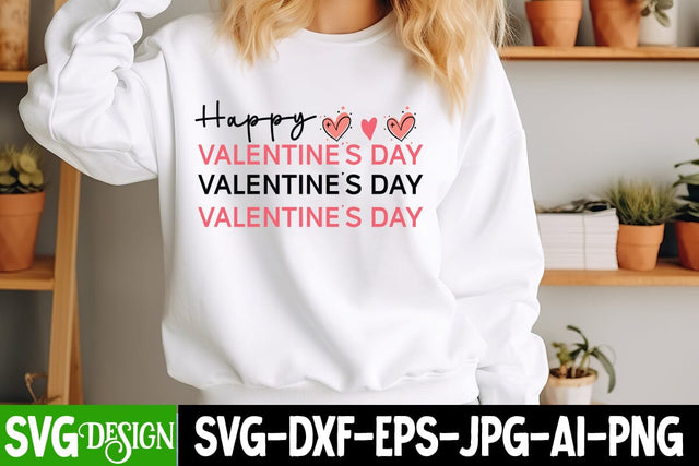 Happy Valentine’s Day SVG Design, Happy Valentine's Day SVG ,Valentine SVG ,Valentine's Day Sublimation PNG,Valentine's Day Round Sign SVG, Love SVG Design SVG BlackCatsMedia 
