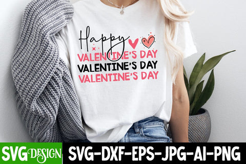 Happy Valentine’s Day SVG Design, Happy Valentine's Day SVG ,Valentine SVG ,Valentine's Day Sublimation PNG,Valentine's Day Round Sign SVG, Love SVG Design SVG BlackCatsMedia 