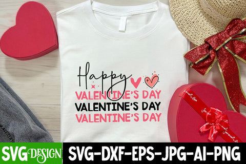 Happy Valentine’s Day SVG Design, Happy Valentine's Day SVG ,Valentine SVG ,Valentine's Day Sublimation PNG,Valentine's Day Round Sign SVG, Love SVG Design SVG BlackCatsMedia 
