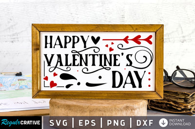 Happy valentines day SVG design SVG Regulrcrative 