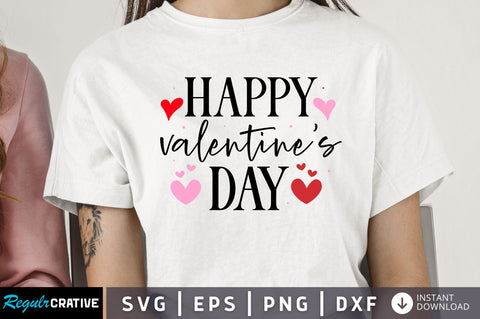 Happy valentines day SVG design SVG Regulrcrative 