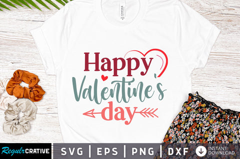 Happy Valentines day svg Design SVG Regulrcrative 