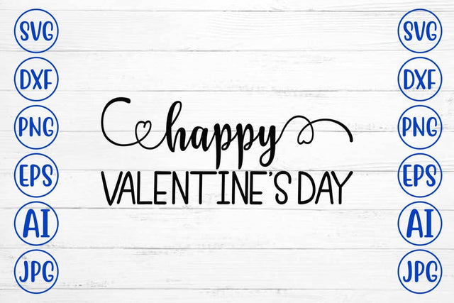 Happy Valentines Day SVG Design SVG Syaman 