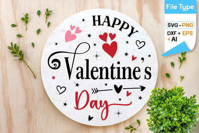 Happy Valentine's Day SVG Design, Valentine Sing SVG Design, Valentine SVG Design, SVGs,Quotes and Sayings,Food & Drink,On Sale, Print & Cut SVG DesignPlante 503 