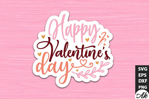 Happy Valentine's day SVG Stickers SVG akazaddesign 