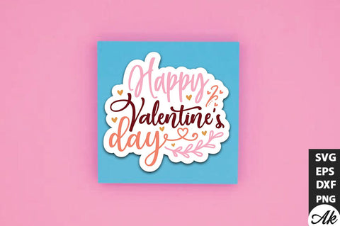Happy Valentine's day SVG Stickers SVG akazaddesign 