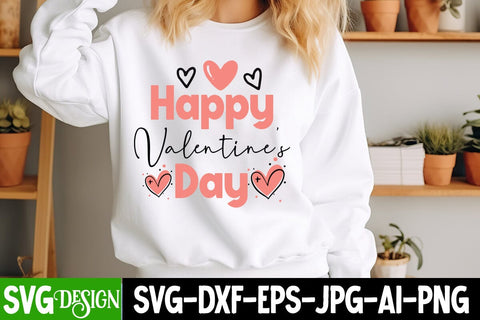 Happy Valentine's Day SVG ,Valentine SVG ,Valentine's Day Sublimation PNG,Valentine's Day Round Sign SVG, Love SVG Design SVG BlackCatsMedia 