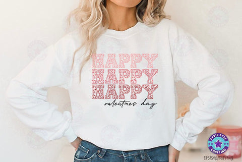 Happy valentines day, Valentine's T-shirt, valentine's SVG, Valentine Quote Svg Design SVG FiveStarCrafting 