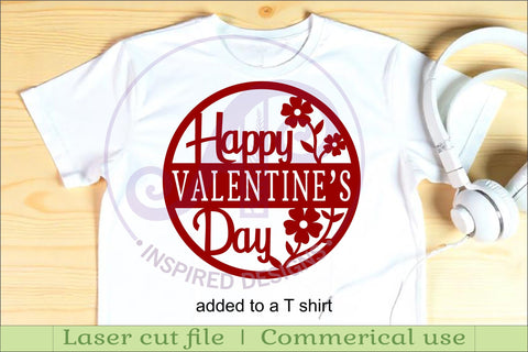 Happy Valentines day wall sign, SVG file. SVG APInspireddesigns 