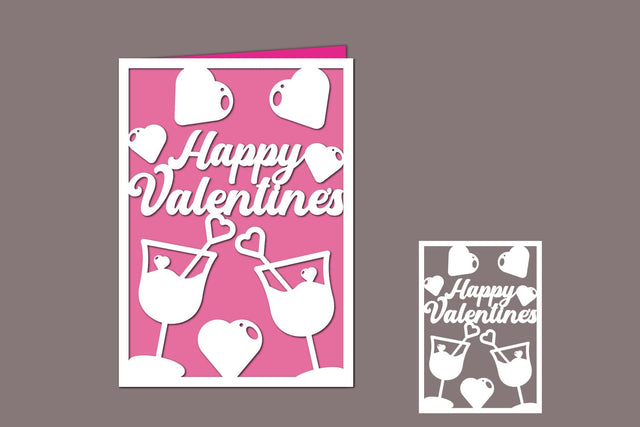 Happy Valentines, Valentines Papercut SVG zafrans studio 