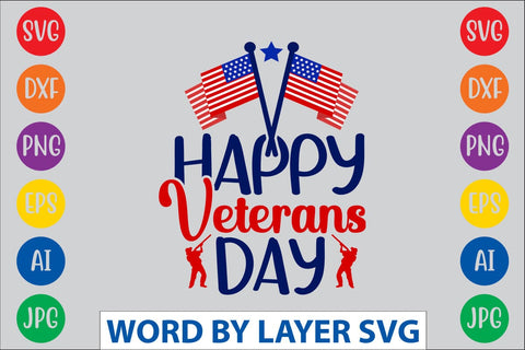 Happy Veterans Day SVG DESIGN SVG Rafiqul20606 