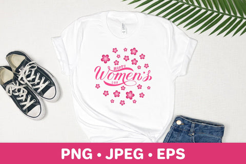 Happy Women’s Day floral sublimation design Sublimation LaBelezoka 