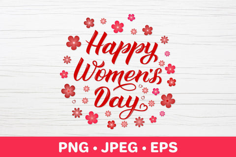 Happy Women’s Day sublimation design. Womens Day card Sublimation LaBelezoka 