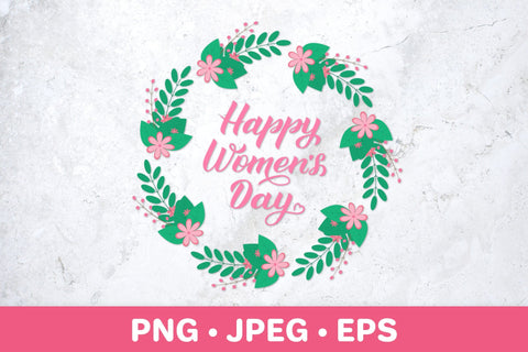Happy Womens Day sublimation design. Women’s Day card Sublimation LaBelezoka 