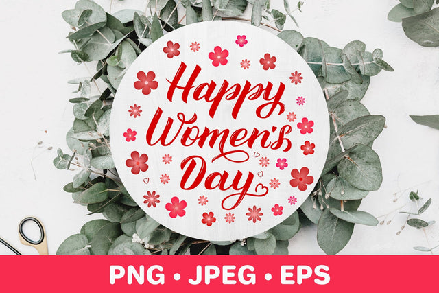 Happy Women’s Day sublimation design. Womens Day card Sublimation LaBelezoka 