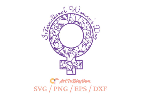 Happy Women's Day Svg, Floral Female Gender Symbol Svg, Women Svg SVG Artinrhythm shop 