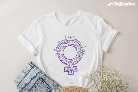 Happy Women's Day Svg, Floral Female Gender Symbol Svg, Women Svg SVG Artinrhythm shop 