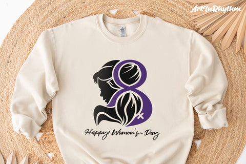 Happy Women's Day Svg, International Women's Day Svg, Women Svg, Purple Ribbon Svg SVG Artinrhythm shop 
