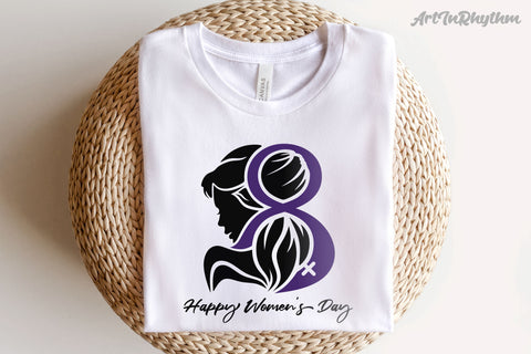 Happy Women's Day Svg, International Women's Day Svg, Women Svg, Purple Ribbon Svg SVG Artinrhythm shop 