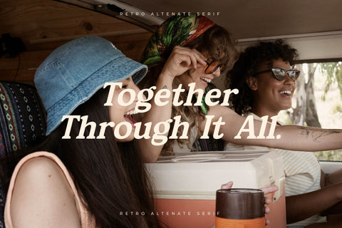 Harbor Nebula - Retro Alternate Serif Font Letterena Studios 