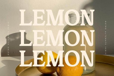 Harbor Nebula - Retro Alternate Serif Font Letterena Studios 