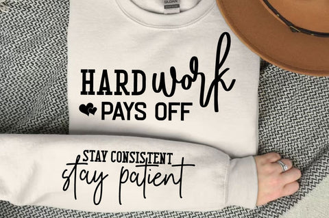 Hard Work Pays Off Sleeve SVG Design SVG Regulrcrative 