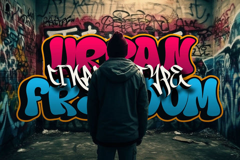 Hard Zone - Shadowed Graffiti Font Font Mozzatype 