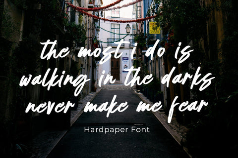 Hardpaper Font gatype 
