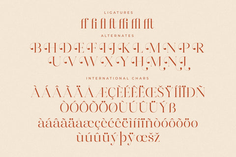 Harfine - Modern Serif Font Font Letterena Studios 