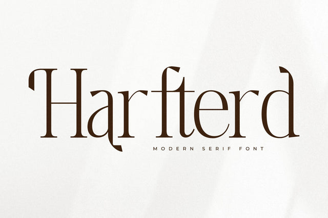 Harfterd - Modern Serif Font Font Letterena Studios 