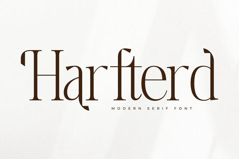 Harfterd - Modern Serif Font Font Letterena Studios 